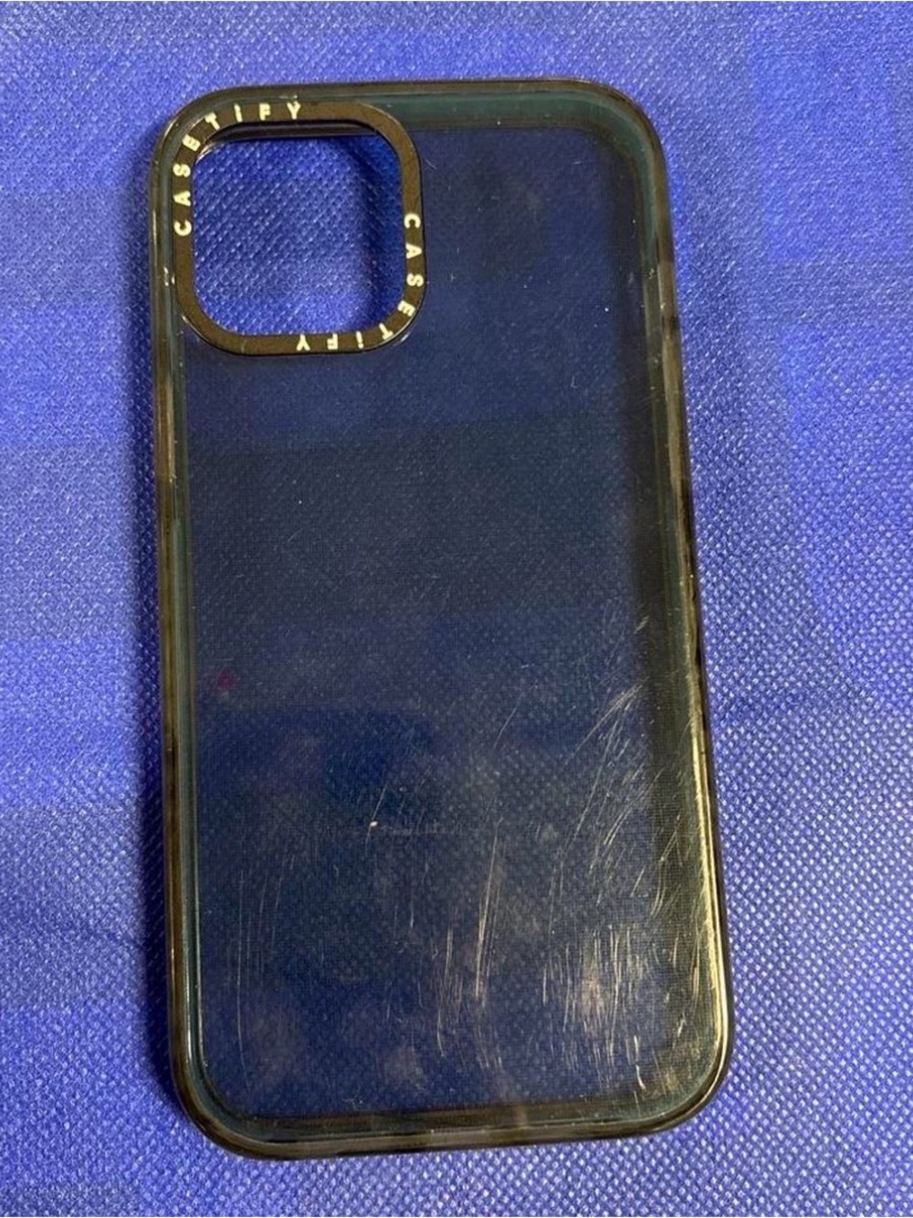 Casetify Navy Blue Clear Protective Phone Case